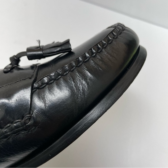 Cole Haan black tassel slip on dress shoes loafers 11 main image 5